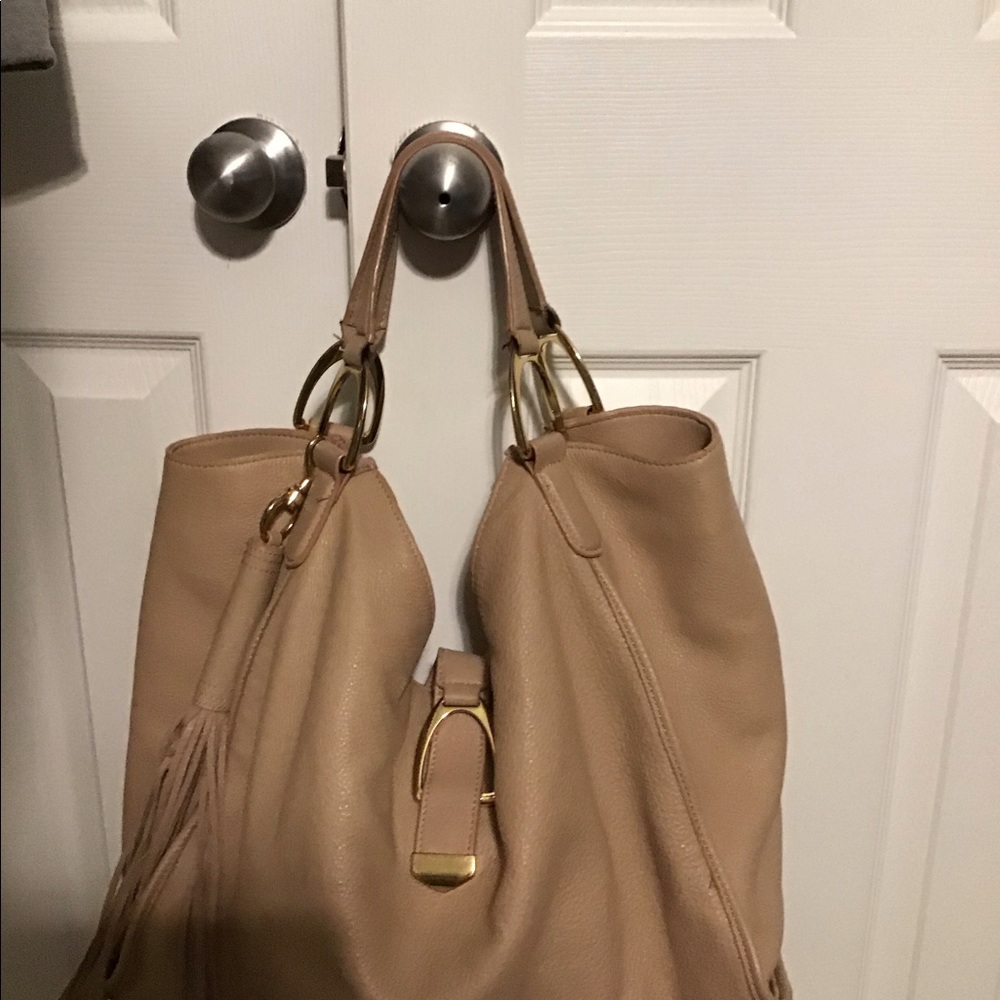 G.I.L.I Large pebbled leather stirrup hobo - Picture 2 of 3